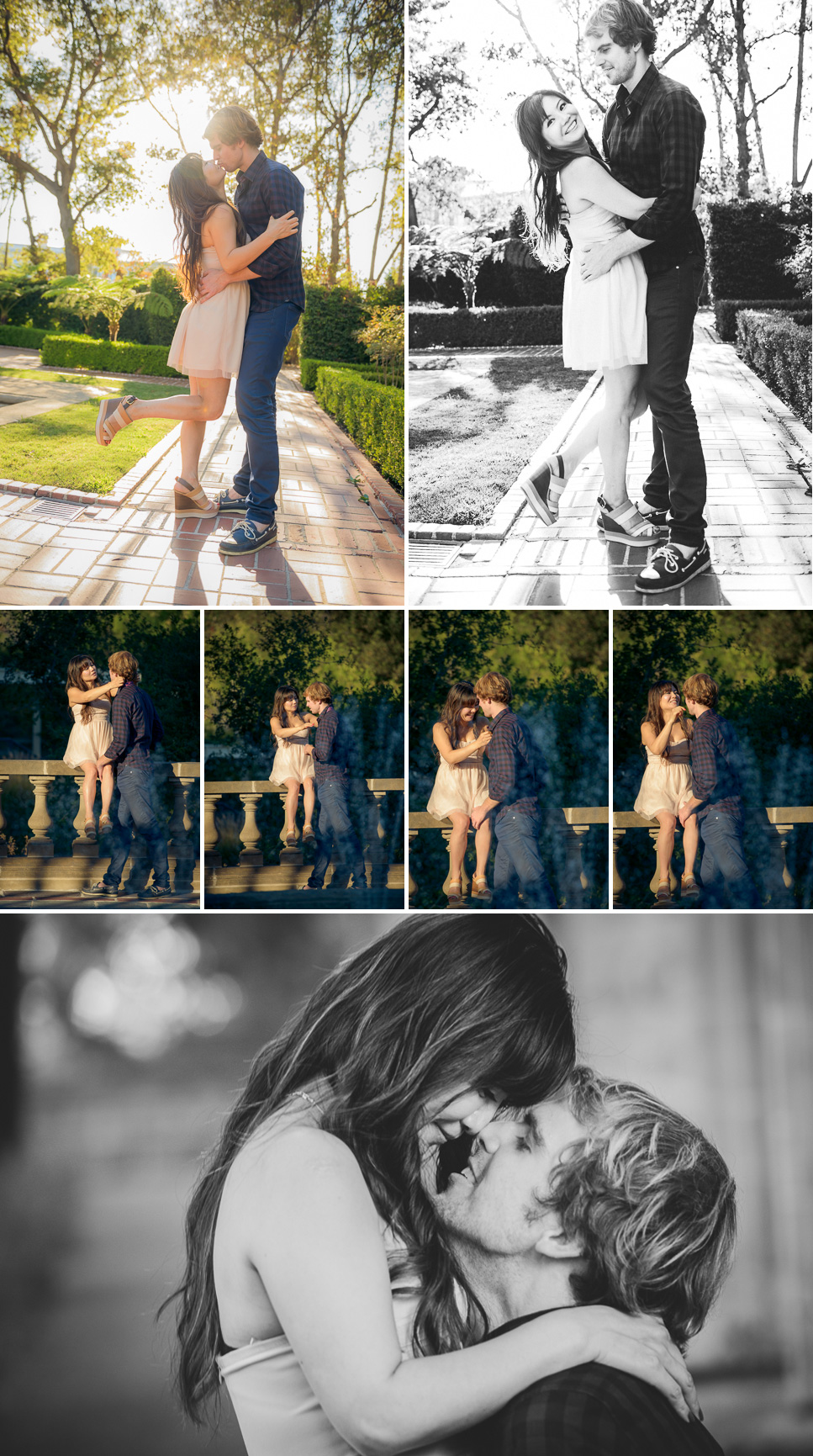 engagement session Greystone Mansion Los Angeles