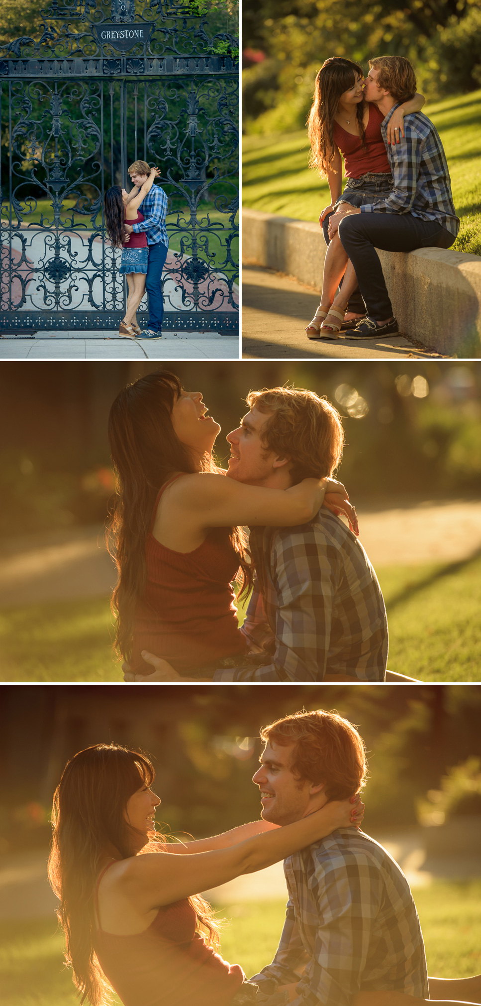 engagement session Greystone Mansion Los Angeles