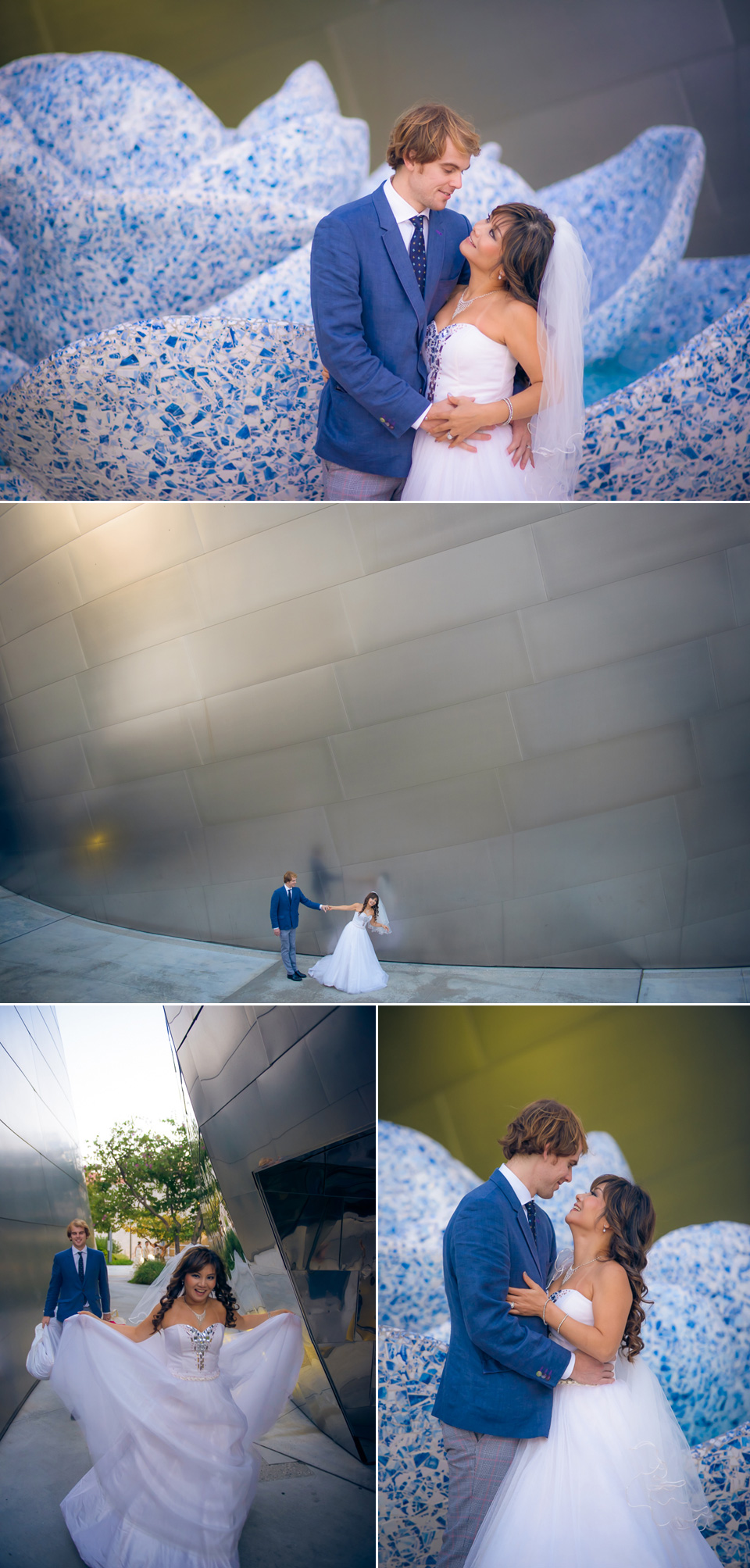 Walt Disney Concert Hall Bridal Shoot