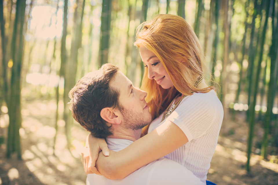 young loving couple hugging