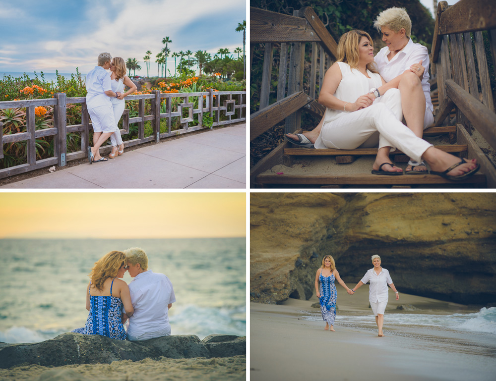 loving couple enjoying their time, engagement session Montage Laguna Beach