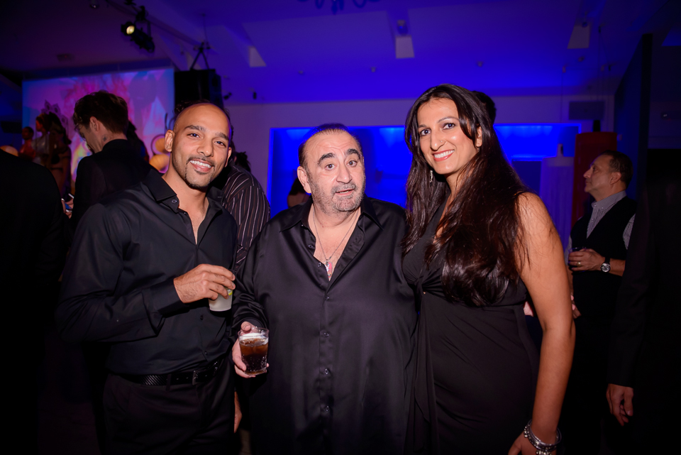 Guests at party with Ken Davitian