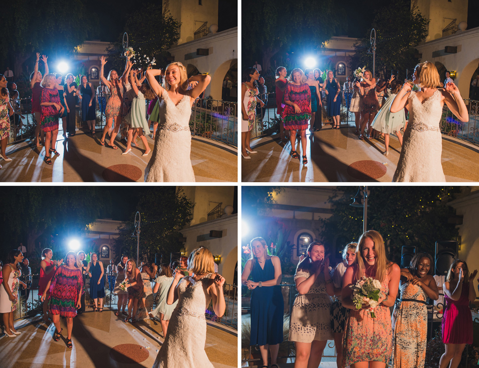 wedding photography - bouquet toss