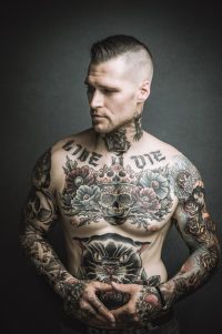 tattoed model